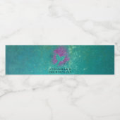 マーメイドパーソナライズされたをテーマにした誕生日パーティー ペットボトルラベル (シングルラベル)