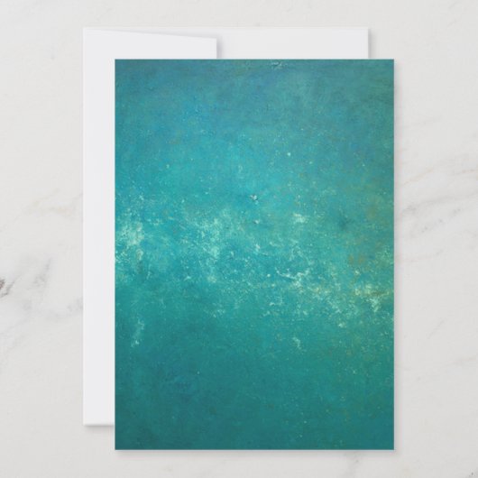 マーメイドパーソナライズされたをテーマにした誕生日パーティー 招待状 (裏面)