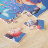 マーメイドパーソナライズされたチャイルドネームパズル ジグソーパズル (側面)