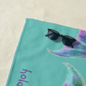 マーメイドパーソナライズされたテールビーチタオル ビーチタオル (インサイチュ)