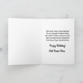 マーメイドパーソナライズされたハッピーバースデーカード カード (内部)