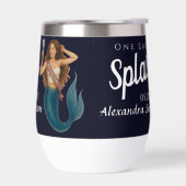 マーメイドパーソナライズされたバチェロレッテワイングラス (左面)