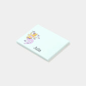 マーメイドパーソナライズされた猫 ポストイット (アングル)