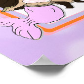 マーメイドパーソナライズされた誕生日バナー ポスター (角)