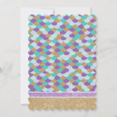 マーメイドパーソナライズされた誕生日パーティー 招待状 (裏面)