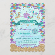 マーメイドパーソナライズされた誕生日パーティー