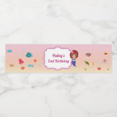 マーメイドパーティーウォーターボトルラベル ペットボトルラベル (シングルラベル)