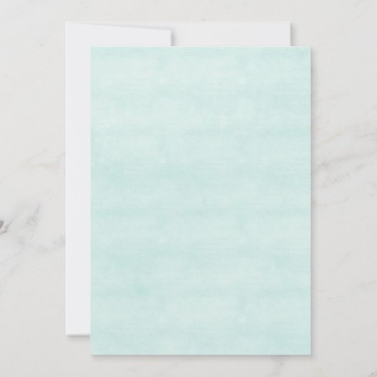 マーメイドパーティーエイジマーメイドテール誕生日 招待状 (裏面)