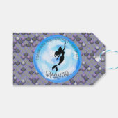 マーメイドパーティーグレイありがとうギフトラベル ギフトタグ (正面(横))