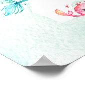 マーメイドパーティーサイン、マーメイド歓迎サインのポスター ポスター (角)