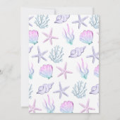 マーメイドパーティーツザシーマーメイド2歳の誕生日 招待状 (裏面)