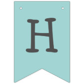 マーメイドパーティーパープルティール（緑がかった色）バンティング国旗 バンティングフラッグ (第2の旗)