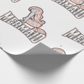 マーメイドパーティーピンクラッピング紙 ラッピングペーパー (角)