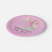 マーメイドパーティーベビーシャワーマザー ペーパープレート (アングル)