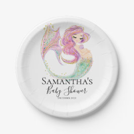 マーメイドパーティーベビーシャワー ペーパープレート