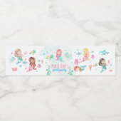 マーメイドパーティーラベル、マーメイド ペットボトルラベル (シングルラベル)