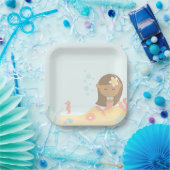 マーメイドパーティー紙プレート ペーパープレート (パーティー)