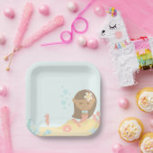 マーメイドパーティー紙プレート ペーパープレート (パーティー)