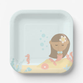 マーメイドパーティー紙プレート ペーパープレート