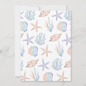 マーメイドパーティー２　シー・マーメイドの２歳の誕生日 招待状 (裏面)