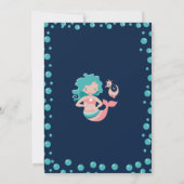 マーメイドパーティー | 女子の三歳の誕生日パーティー 招待状 (裏面)