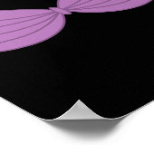 マーメイドパープルシーシェルブラ漫画グラフィック ポスター (角)