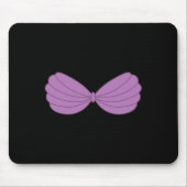 マーメイドパープルシーシェルブラ漫画グラフィック マウスパッド (正面)