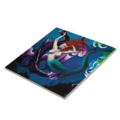 マーメイドパープルドラゴンフレンドシップファンタジー タイル (側面)