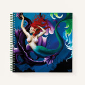 マーメイドパープルドラゴンフレンドシップファンタジー ノートブック (正面)