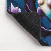 マーメイドパープルドラゴンフレンドシップファンタジー マウスパッド (コーナー)