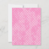 マーメイドパープルピンク水彩赤ちゃんシャワー サンキューカード (裏面)