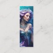マーメイドパープルヘアミニブックマーク スキニー名刺 (裏面)