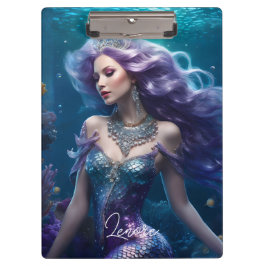 マーメイドパープルヘア クリップボード