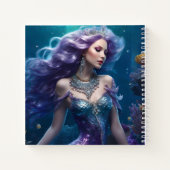マーメイドパープルヘア ノートブック (裏面)