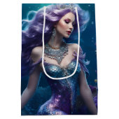 マーメイドパープルヘア ミディアムペーパーバッグ (裏面)