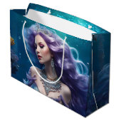 マーメイドパープルヘア ラージペーパーバッグ (裏面アングル)