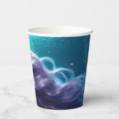 マーメイドパープルヘア 紙コップ (裏面)