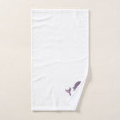 マーメイドパープル波ビーチバスタオルセット バスタオルセット (ハンドタオル)