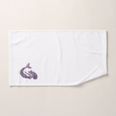 マーメイドパープル波ビーチバスタオルセット バスタオルセット (ハンドタオル)