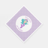 マーメイドパール – 海ジュエル誕生日 スタンダードランチョンナプキン (角)