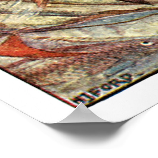 マーメイドビクトリアンアートバイH J Ford ポスター (角)