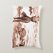 マーメイドビーチギブソンガールビクトリアンアンティーク アクセントクッション (裏面(縦))