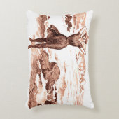 マーメイドビーチギブソンガールビクトリアンアンティーク アクセントクッション (正面(垂直))