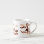 マーメイドビーチギブソンガールビクトリアンアンティーク エスプレッソカップ (右)