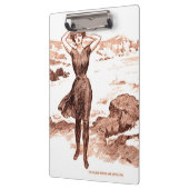 マーメイドビーチギブソンガールビクトリアンアンティーク クリップボード (左)