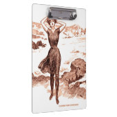 マーメイドビーチギブソンガールビクトリアンアンティーク クリップボード (右)