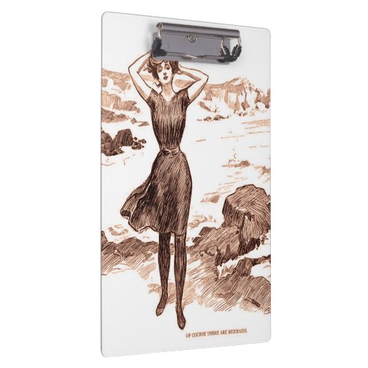 マーメイドビーチギブソンガールビクトリアンアンティーク クリップボード (右)