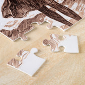 マーメイドビーチギブソンガールビクトリアンアンティーク ジグソーパズル (側面)