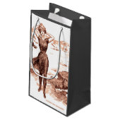 マーメイドビーチギブソンガールビクトリアンアンティーク スモールペーパーバッグ (裏面アングル)