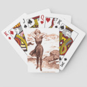 マーメイドビーチギブソンガールビクトリアンアンティーク トランプ (裏面)